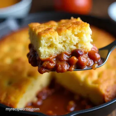 Kickin Chili Cornbread Casserole Southern Comfort Easy Recipe Card