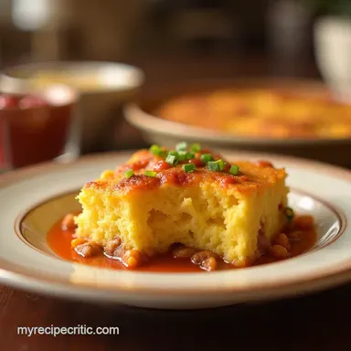 Kickin Cornbread Casserole Southern Comfort Spicy Twist Recipe Card
