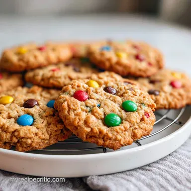 m m monster cookies in 25 Minutes - Crispy Baked Recipe Card