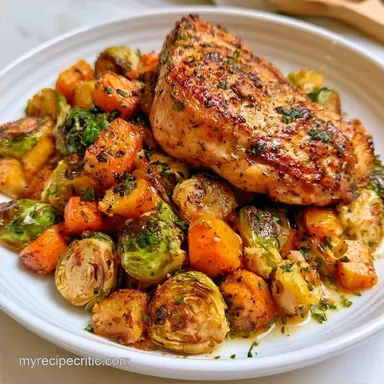 Maple Chicken with Brussels Sprouts