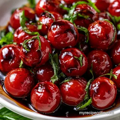 Marinated Cherry Tomatoes in 5 Minutes Recipe Card
