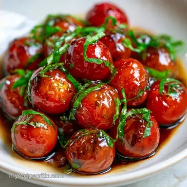 Marinated Cherry Tomatoes in 5 Minutes