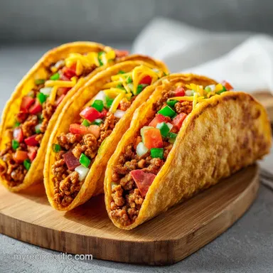 Meat Lovers Pizza Tacos in 25 Minutes Recipe Card
