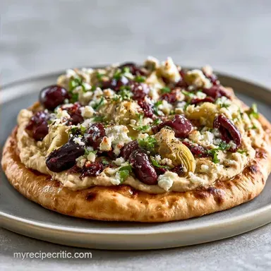 Mediterranean Veggie Flatbread in 20 Min