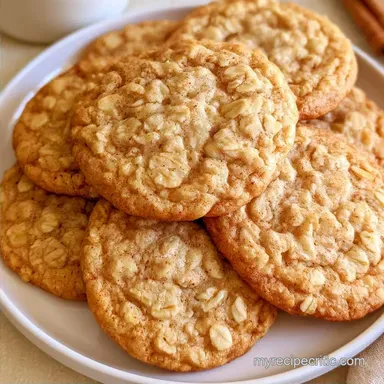 Soft Chewy Melted Butter Oatmeal Cookies