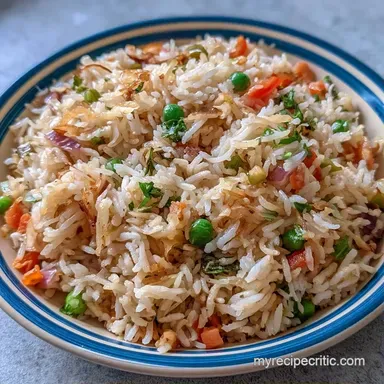 Vegetable Pulao: One-Pot and Fluffy Recipe Card