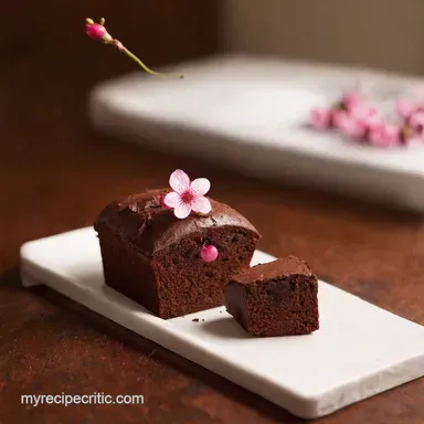 Mini Chocolate Loaves With Cherry Blossom Dream Cakes Recipe Card