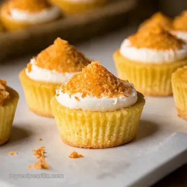 Mini Coconut Cheesecakes Paradise Bites in Every Bite Recipe Card
