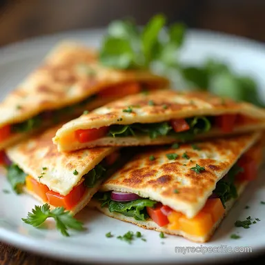 Rainbow Mini Veggie Quesadillas Easy Party Appetizer