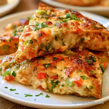 Veggie Quesadilla Triangles: Crispy