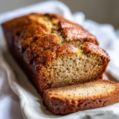 How To Make Banana Bread Moist: Baked Loaf Recipe Card