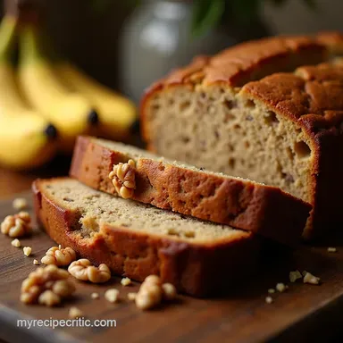 The Best Moist Banana Bread with Walnuts Recipe Recipe Card