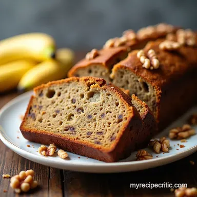 The Best Moist Banana Bread with Walnuts Recipe