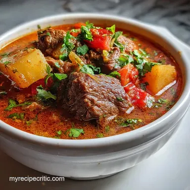 Moist Puerto Rican Beef Stew for 6 Servings