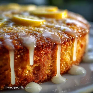 Italian Lemon Cake: The Zesty, Moist Torta al Limone Drizzle Recipe Recipe Card