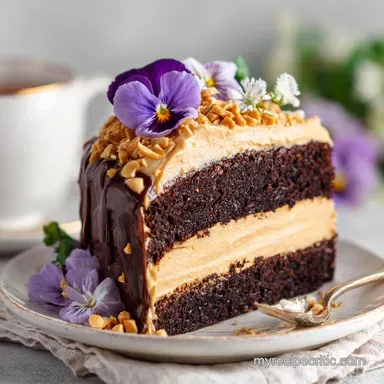 Moist Peanut Butter Cake with Peanut: 55 Min Recipe Card