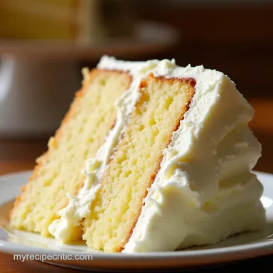 The Best Moist White Velvet Cake Recipe with Silky Buttercream Recipe Card