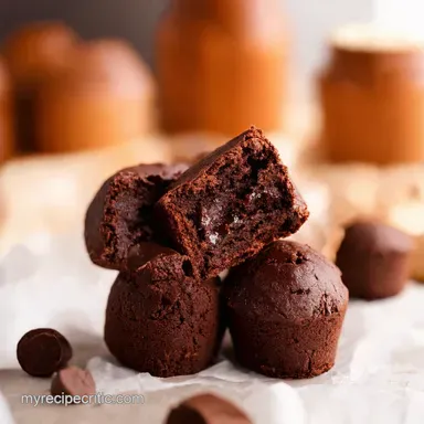 NoBake Chocolate Fudge Brownie Bites 5Ingredient Bliss Recipe Card