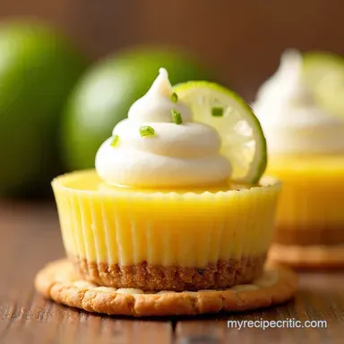 Easy No Bake Mini Key Lime Pie Bites Sunshine on a Cracker Recipe Card