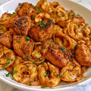 Chicken Tortellini in 30 Minutes Recipe Card