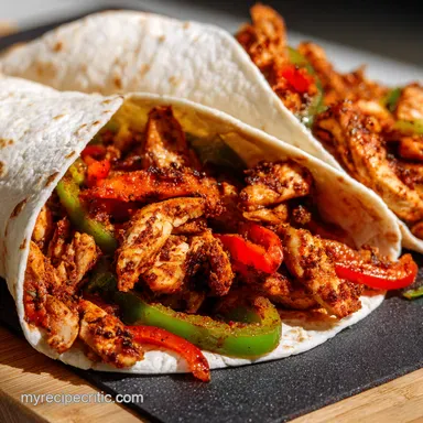 OnePan Chicken Fajitas Fiesta Flavors Made Easy Recipe Card