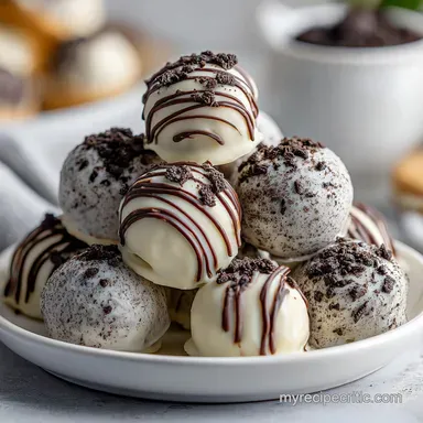 Oreo Truffles Recipe No-Bake | Christmas Desserts Easy Recipe Card