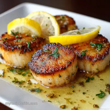 Scallops The Perfect Pan Seared Scallops with Lemon Brown Butter