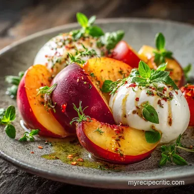 Peach Caprese Salad with Burrata: Easy 15-Minute Summer Recipe