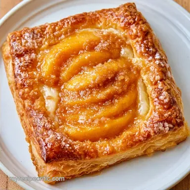 Peach Puff Pastry Squares in 30 Minutes