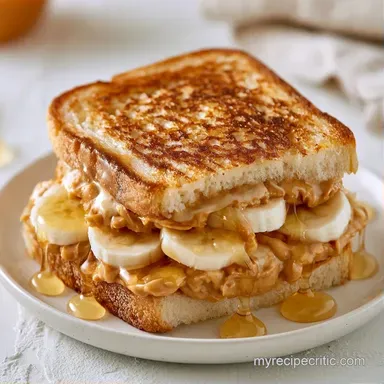 Grilled Peanut Butter Banana Sandwich Recipe Card