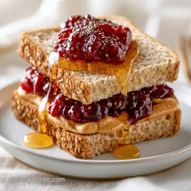 Peanut Butter Sandwich for Lunch (5 Min)