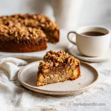 Pecan Apple Crisp Coffee Cake Recipe for 12 Servings