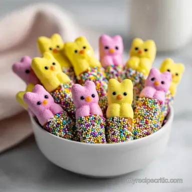 Peeps Pretzel Rods in 12 Minutes: Salty and Sweet Easter Treat