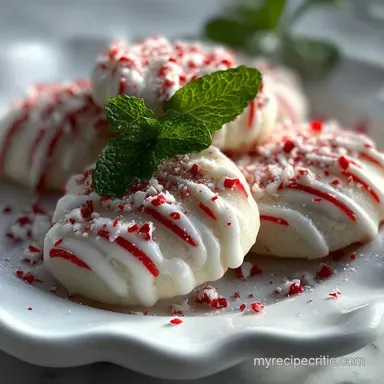 Peppermint Meltaway Cookies - Old Fashioned Recipe Recipe Card
