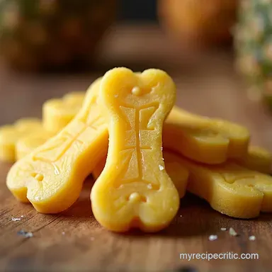 Pineapple Dog Treats Recipe Paradise Pupscuits Recipe Card