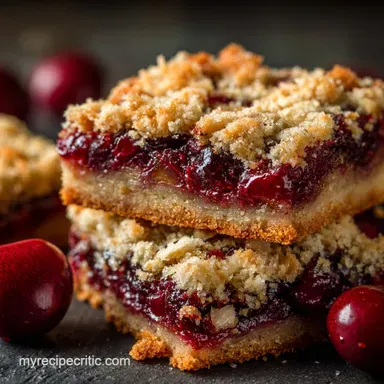 Cherry Pie Bars: Easy Crumb Recipe with Rich Almond Bakewell Flavor