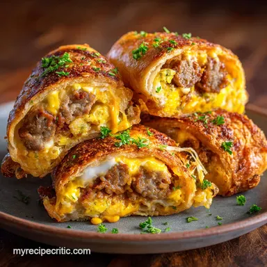 Sausage Egg Breakfast Rolls: The Ultimate Cheesy Meal Prep Recipe Recipe Card