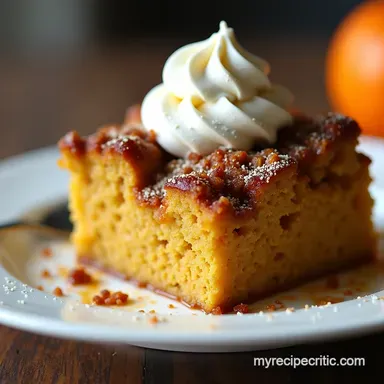 Pumpkin Pie Bread Pudding Autumn Baking Bliss