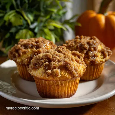 Pumpkin Streusel Muffins Ready in 30 Min Recipe Card