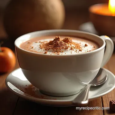 Quick Hot Chocolate with Powdered Milk Cosy Night Treat Recipe Card