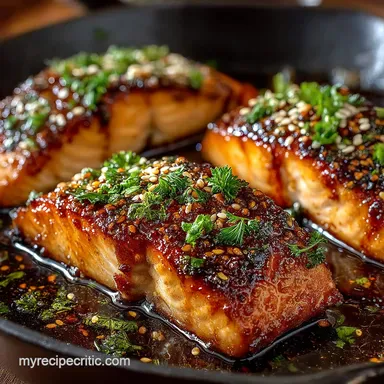 Sticky Honey Garlic Salmon Baked The Ultimate Quick Weeknight Meal Recipe Card