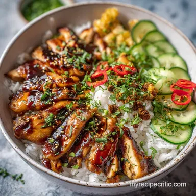 Teriyaki Chicken Bowl Pan-Seared in 20 Minutes