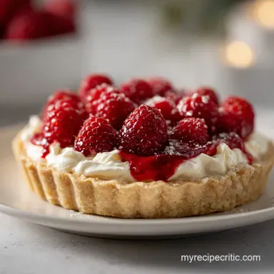 Raspberry Cream Pie with Silky Berry Finish for 8 Servings Recipe Card