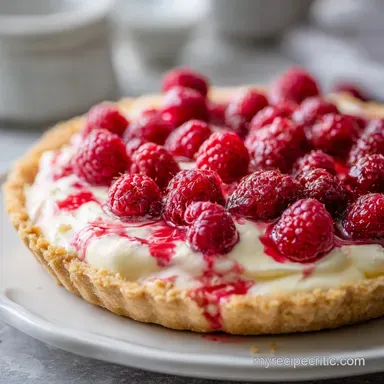 Raspberry Cream Pie with Silky Berry Finish for 8 Servings