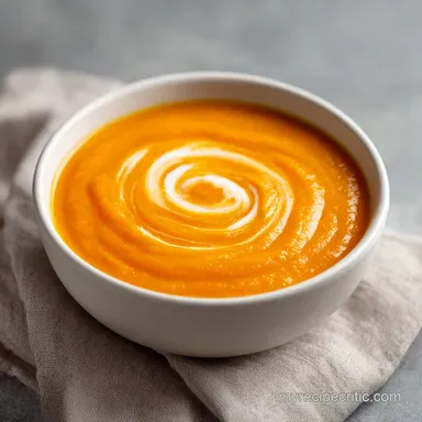 Butternut Squash Soup for 6 Servings Recipe Card
