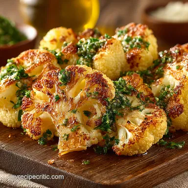 Roasted Cauliflower Gremolata My LemonHerb Secret Recipe Card