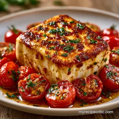 Roasted Cherry Tomatoes Feta with Garlic Recipe Card