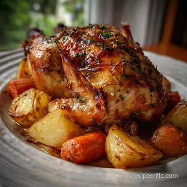 Healthy Dinner Recipe with Roasted Chicken Recipe Card