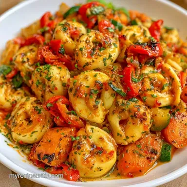 Roasted Vegetable Tortellini: 4 Servings