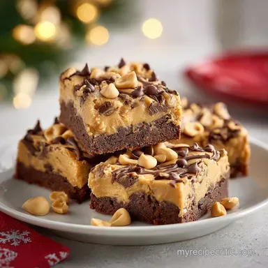 Santa Peanut Butter Cookie Bars in 42 Minutes Recipe Card